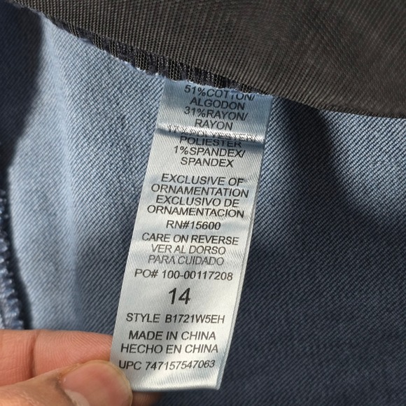 Democracy "Ab"solution Dark Wash Straight Leg Jeans Women's Size 14 - Picture 8 of 9